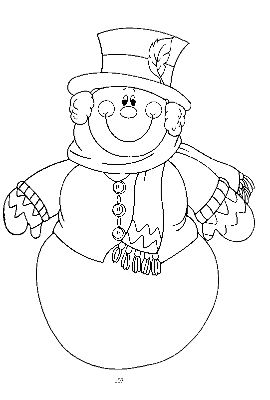 Bałwany kolorowanki